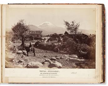 (MEXICO.) Album of scenic photographs by Abel Briquet and others.